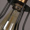 Lampe suspendue industrielle en fer au design rétro