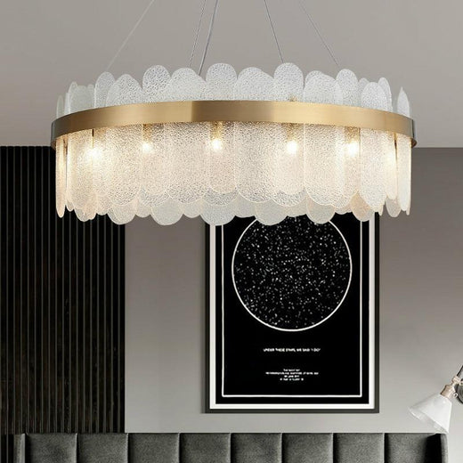 Suspension moderne et élégante blanche pour salon