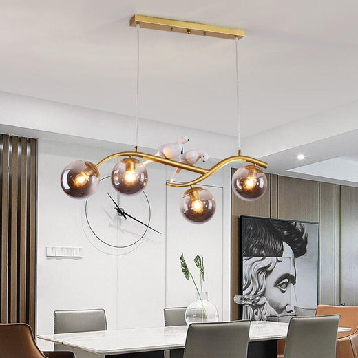 Lampe suspendue en forme de boule au design original
