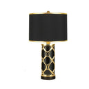 Lampe de table en céramique dorée