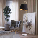 Lampadaire moderne Candramo pied en marbre