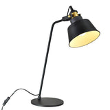 Lampe de bureau noir design simple