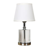 Lampe de table avec corps de la lampe en cristal