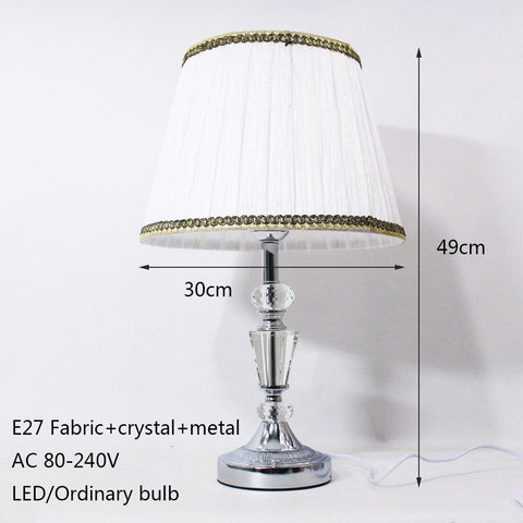 Lampe de chevet corps en cristal raffiné
