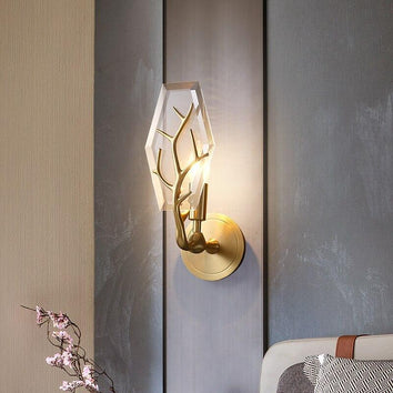 Applique murale lumière douce fabriqué en cuivre