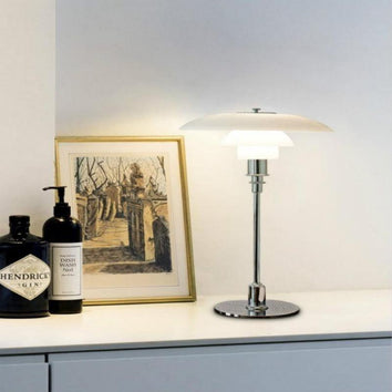 Lampe de table moderne abat-jour en verre
